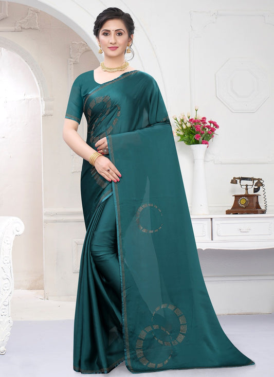 Classic Stones Satin Saree - S0509