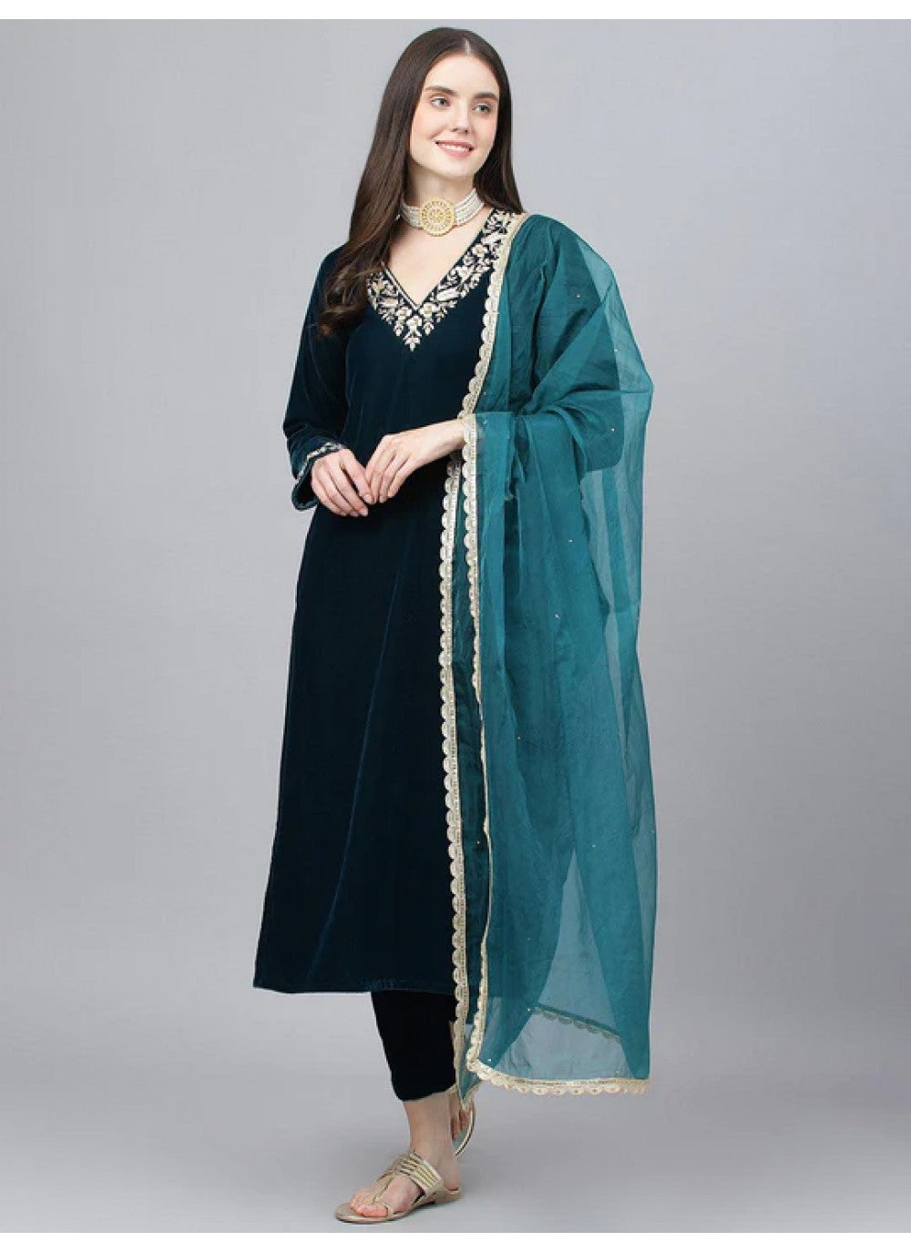 Velvet Salwar Suit - T2185