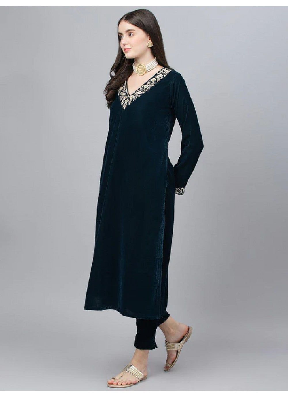 Velvet Salwar Suit - T2185