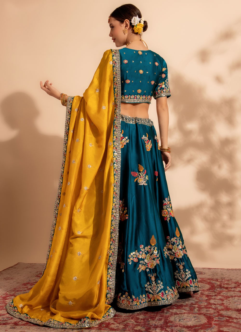 Embroidered Georgette Readymade Lehenga Choli - L1727