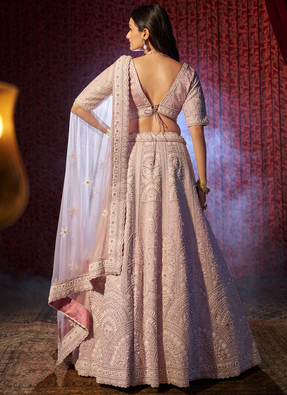 Cutdana Silk A - Line Lehenga - L2970