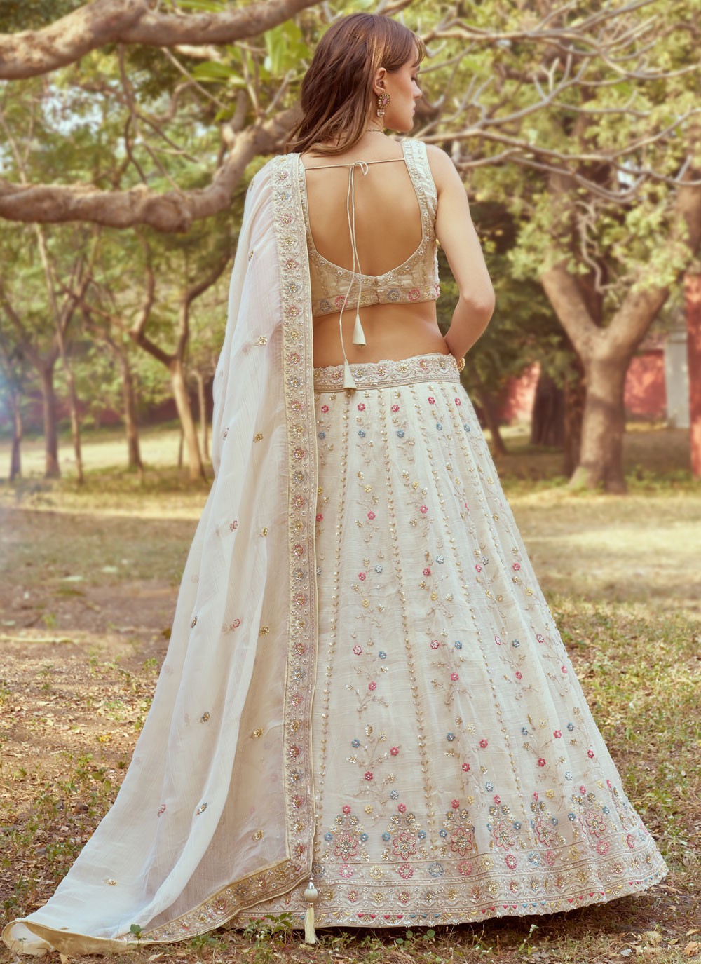 Beads Organza A - Line Lehenga - L2931