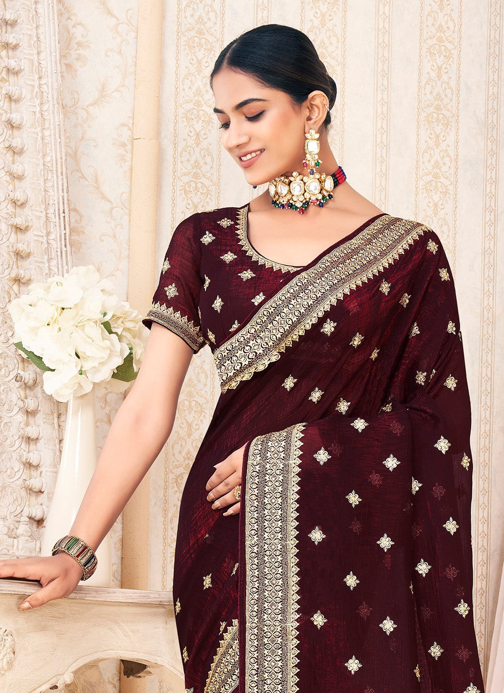 Classic Zari Titan Saree - S9723