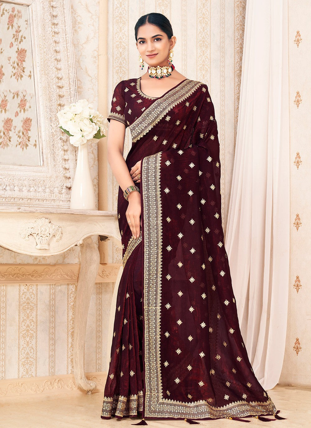 Classic Zari Titan Saree - S9723