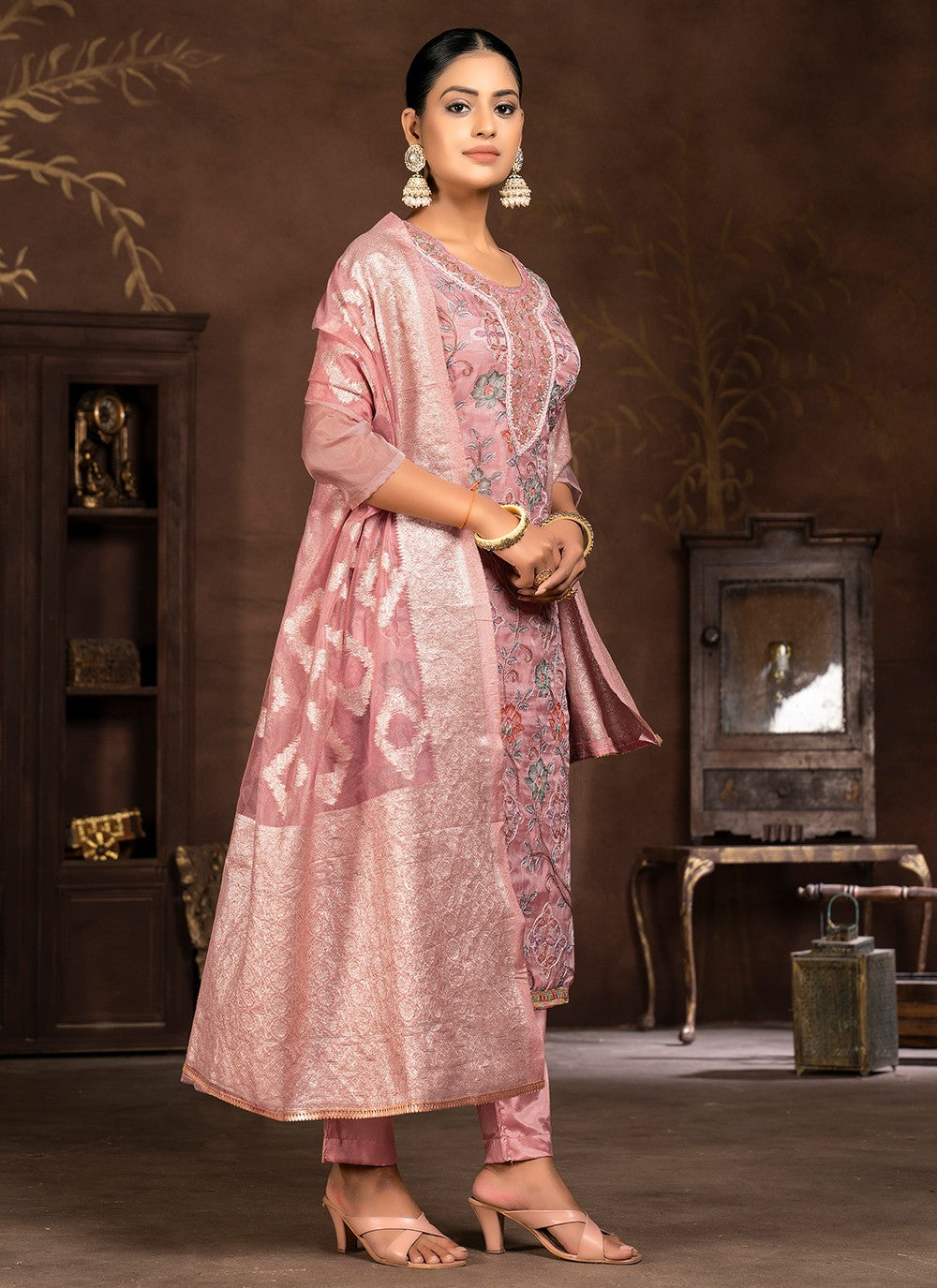 Organza Salwar Suit - T2102