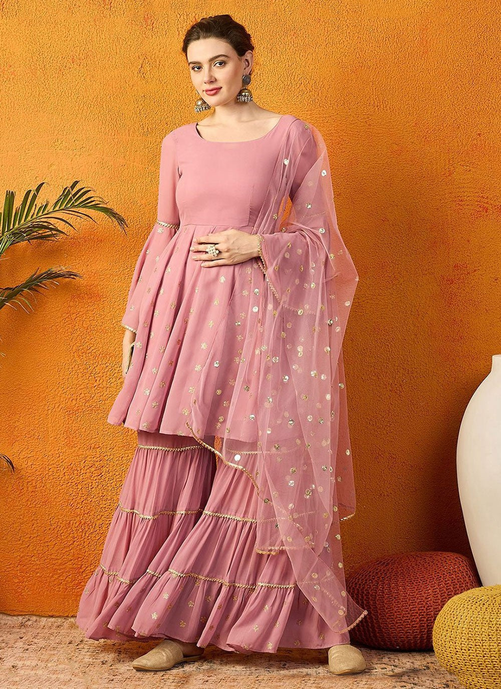 Silk Blend Salwar Suit - T2912