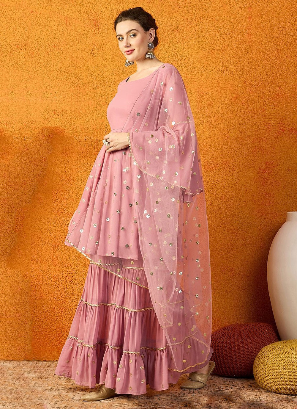 Silk Blend Salwar Suit - T2912