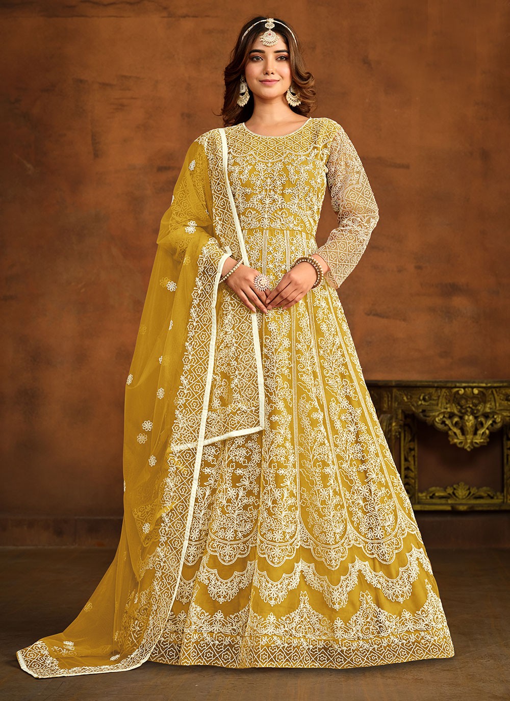 Net Salwar Suit - T1846