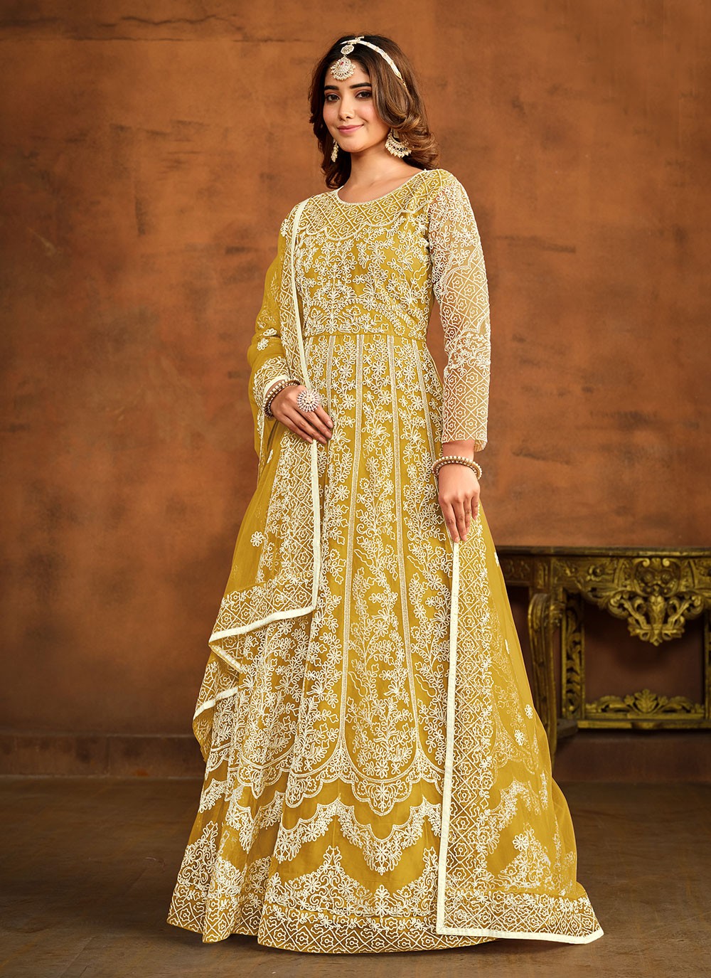 Net Salwar Suit - T1846