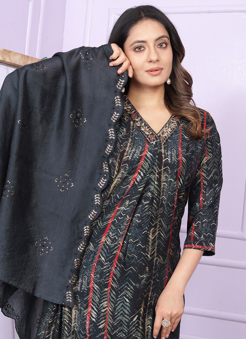 Silk Salwar Suit - T2936