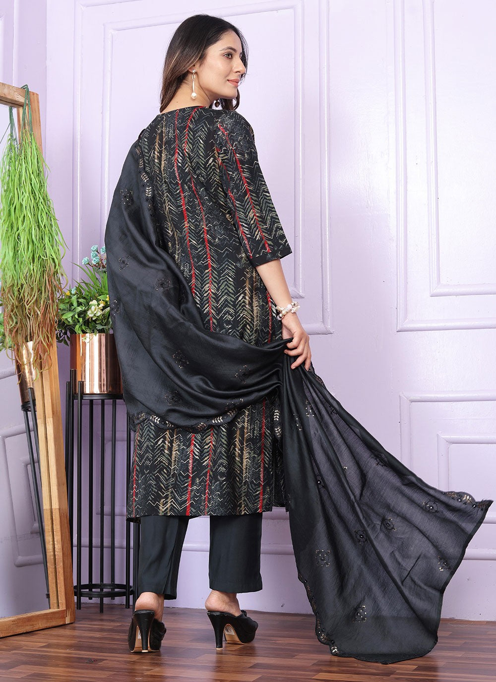 Silk Salwar Suit - T2936