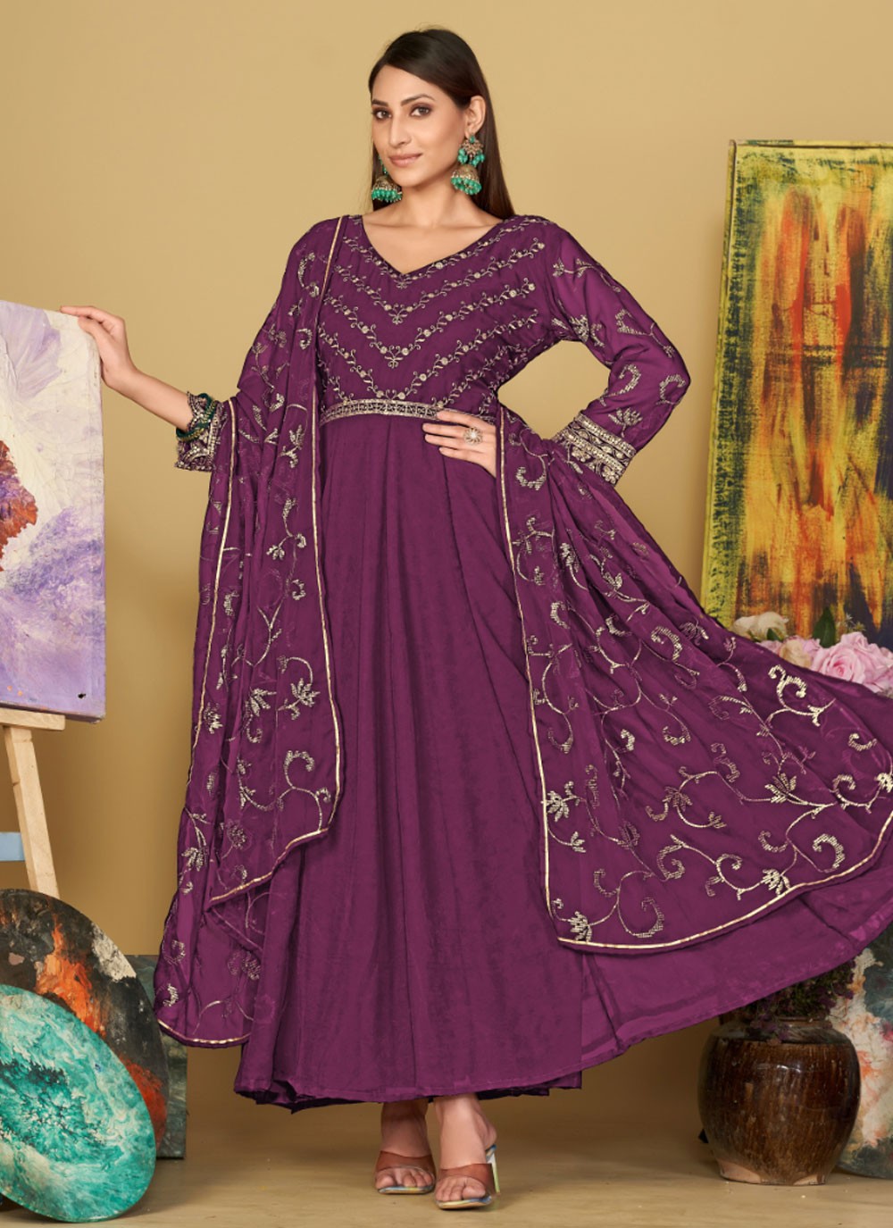 Georgette Salwar Suit - T2285