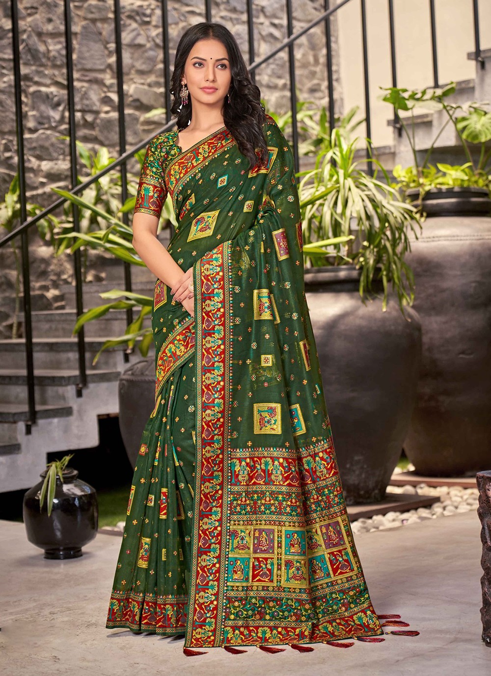 Designer Woven Cotton Silk Saree - S3129