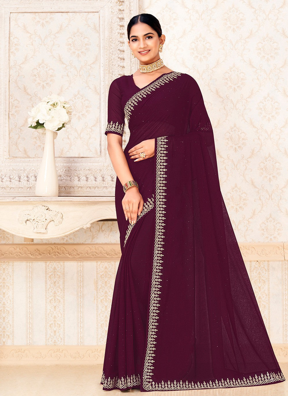 Classic Zari Titan Saree - S9723