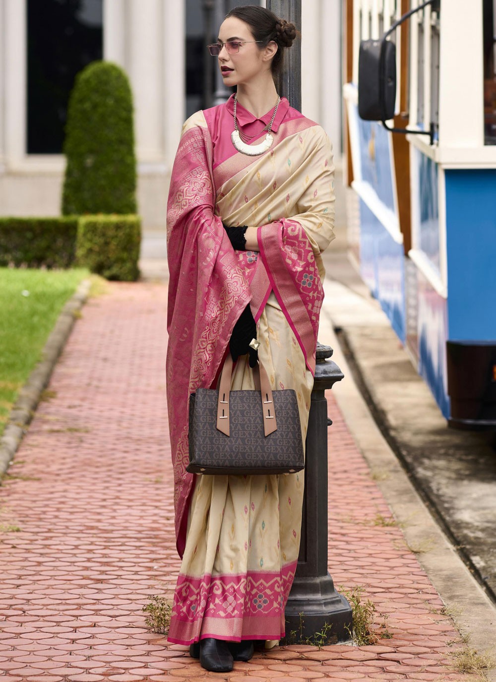 Traditional Weaving Zari Silk Blue Saree - S10879