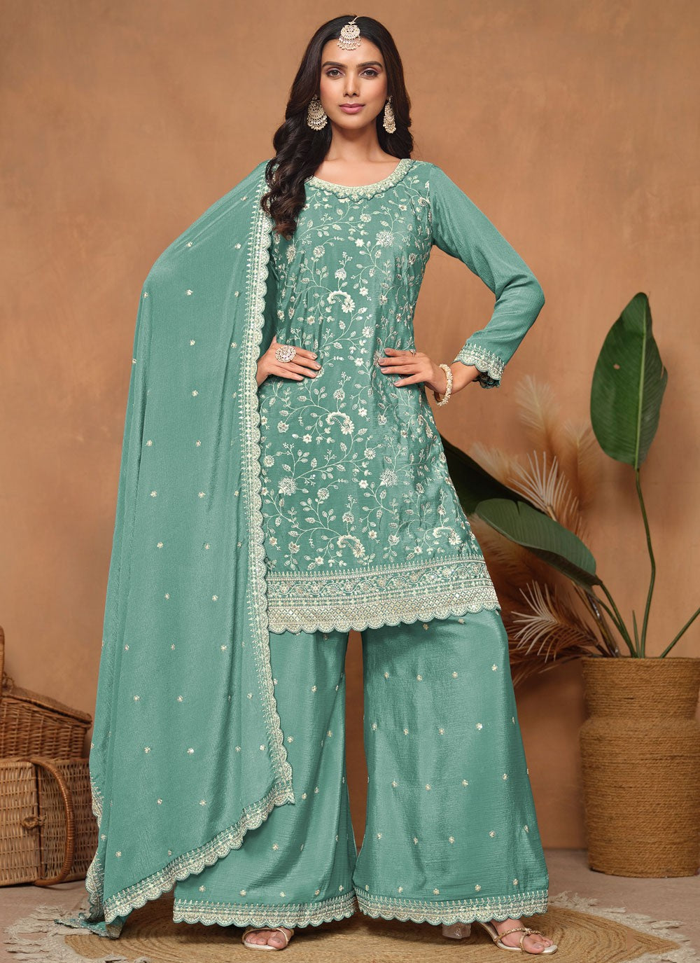 Chinon Salwar Suit - T3236