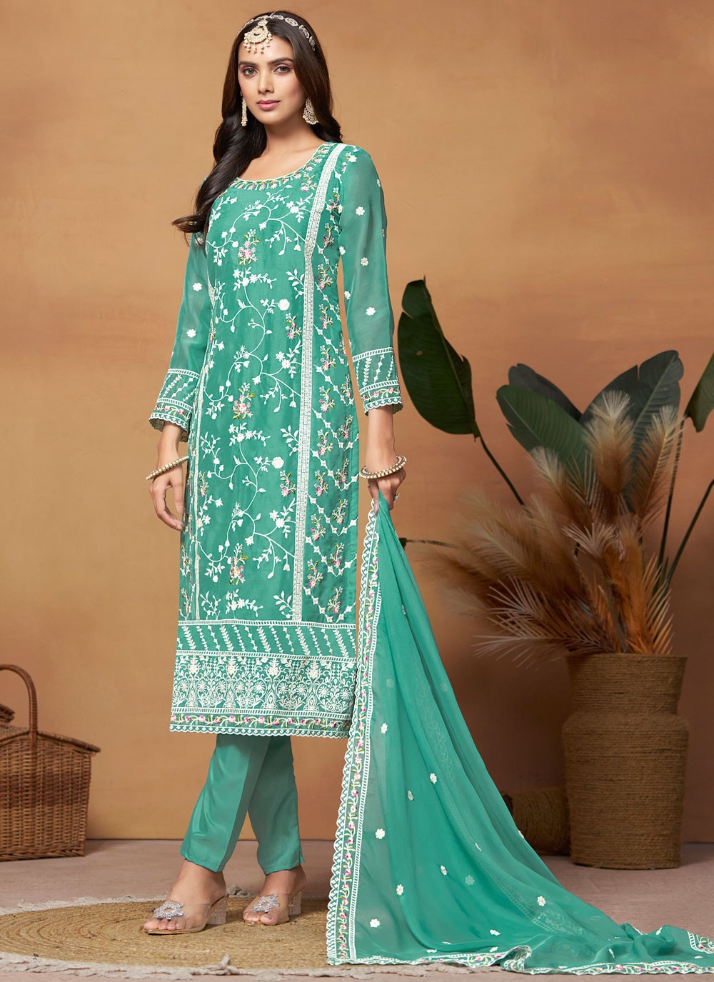 Organza Salwar Suit - T2668