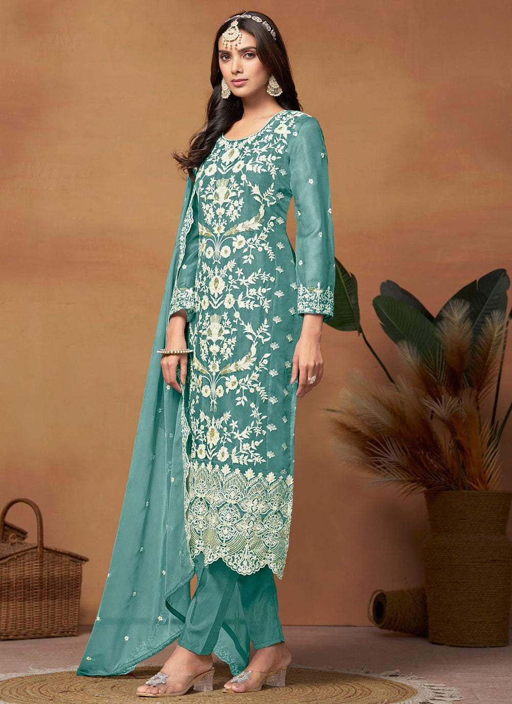 Organza Salwar Suit - T2628