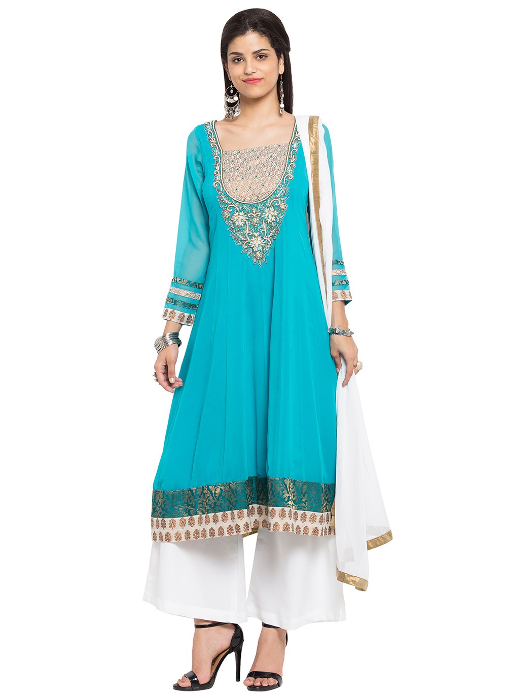 Faux Georgette Salwar Suit - T237