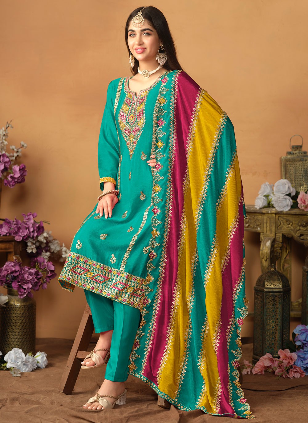 Chinon Salwar Suit - T2524