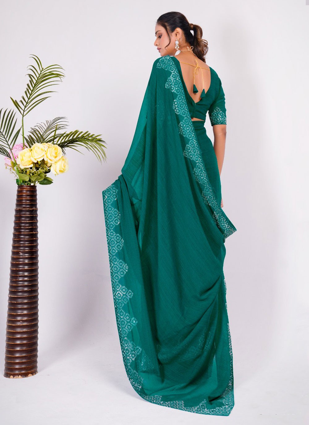 Classic Embroidered Silk Saree - S5636