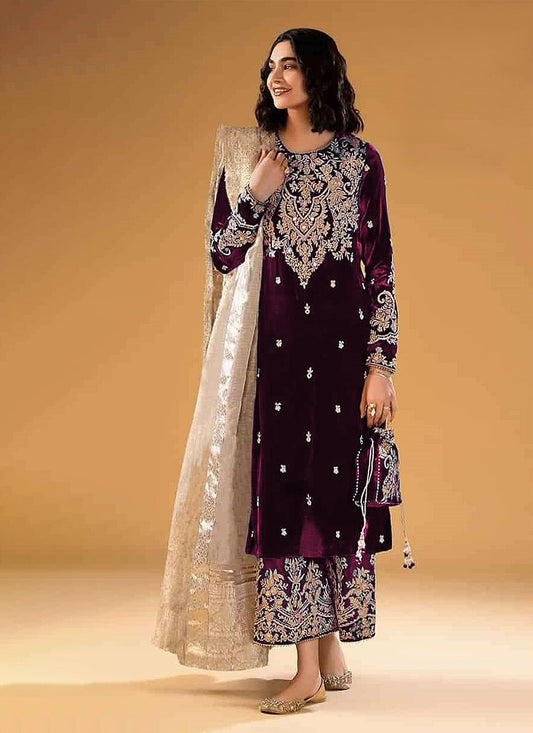 Velvet Salwar Suit - T2080