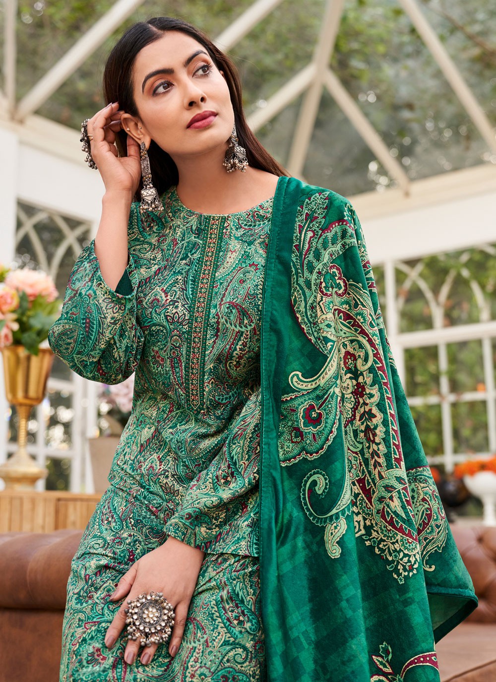 Velvet Pakistani Suit - T1653