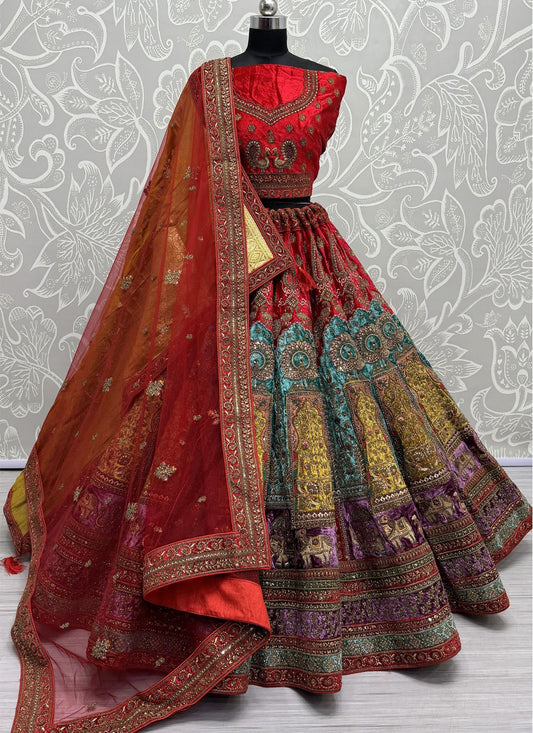 Diamond Velvet A - Line Lehenga - L2387