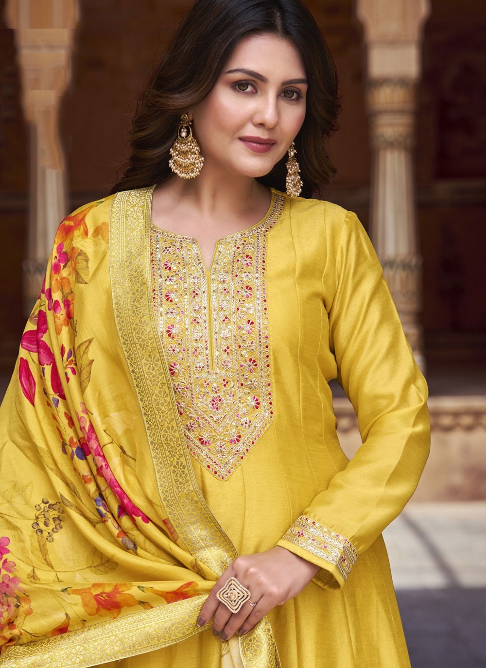 Vichitra Silk Salwar Suit - T3329