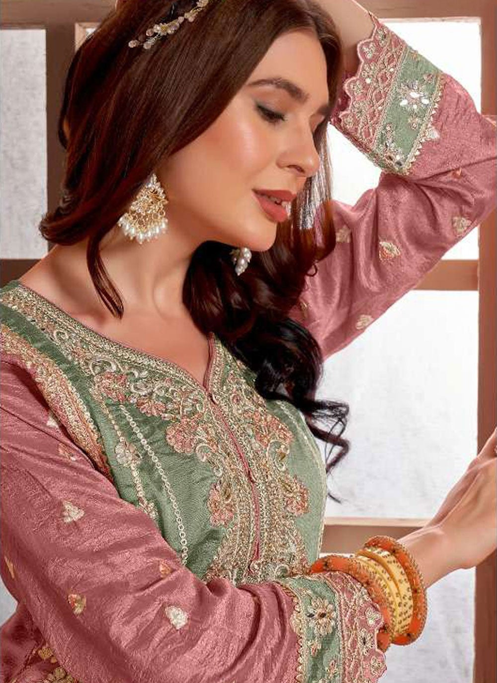 Vichitra Silk Salwar Suit - T4006