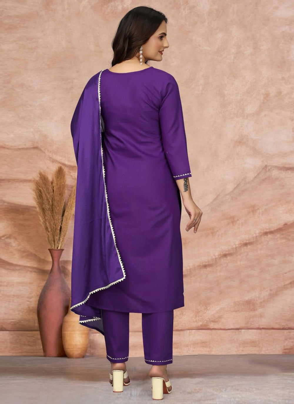 Blended Cotton Salwar Suit - T3645