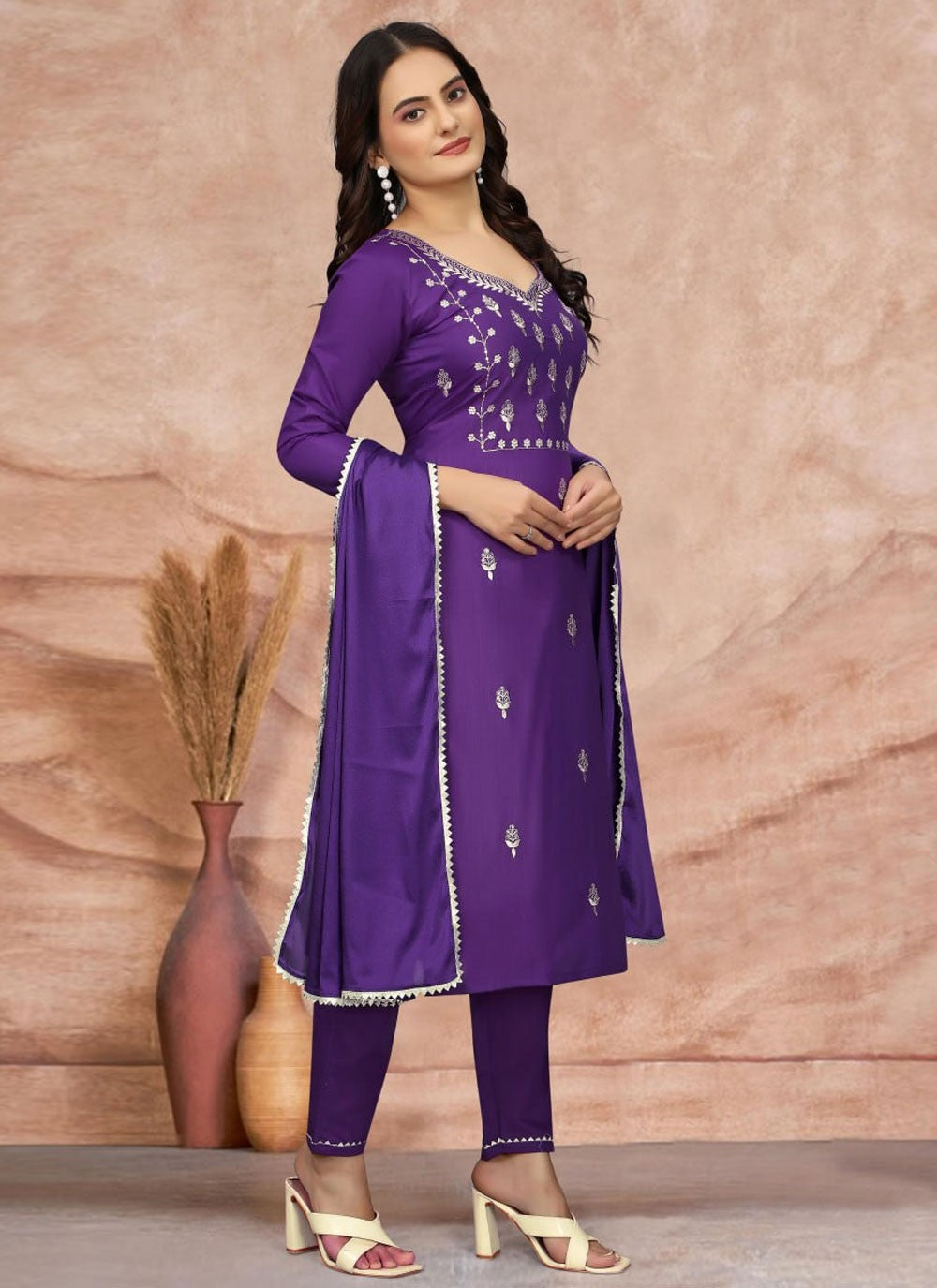 Blended Cotton Salwar Suit - T3645