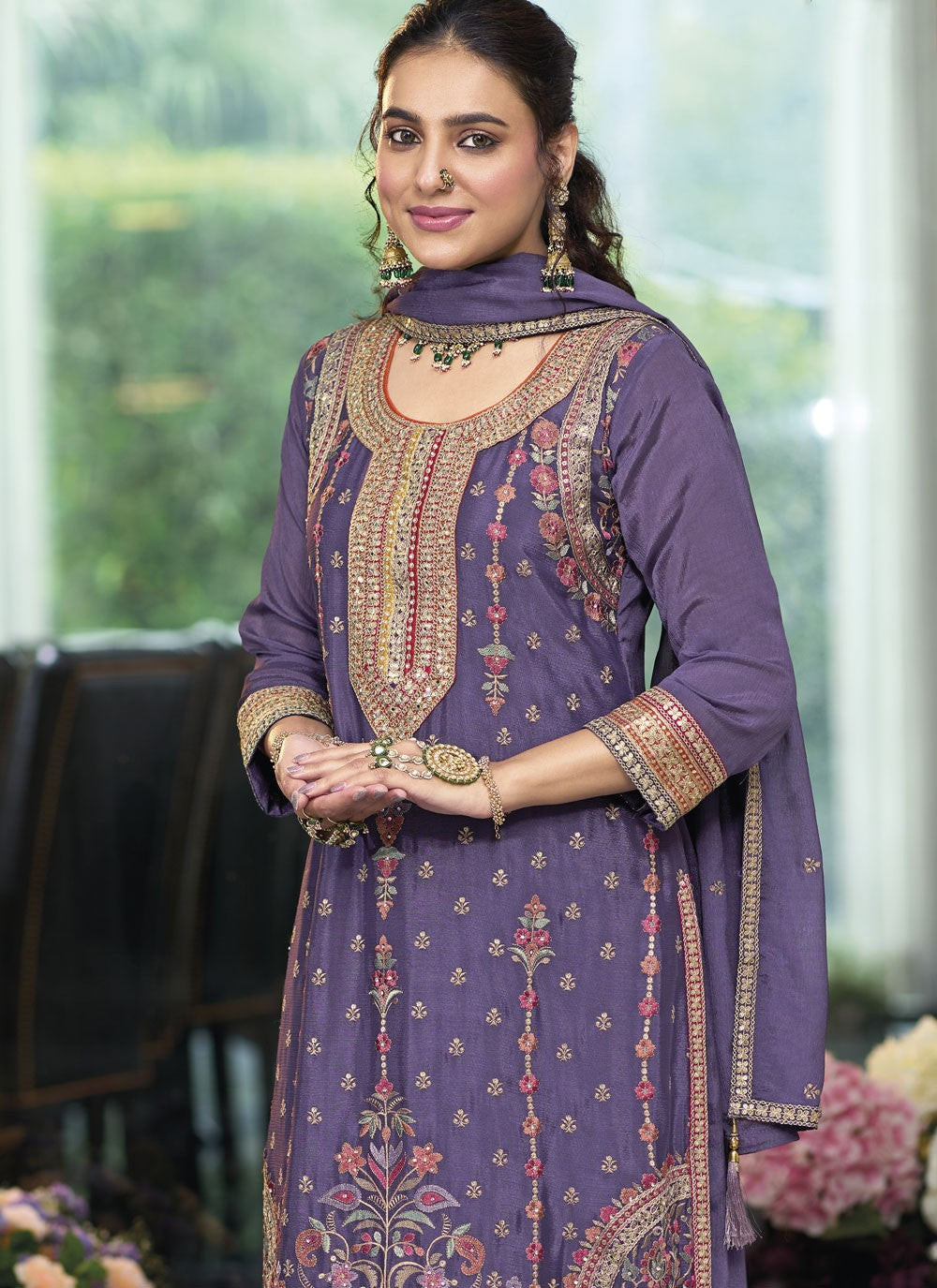 Chinon Salwar Suit - T4185