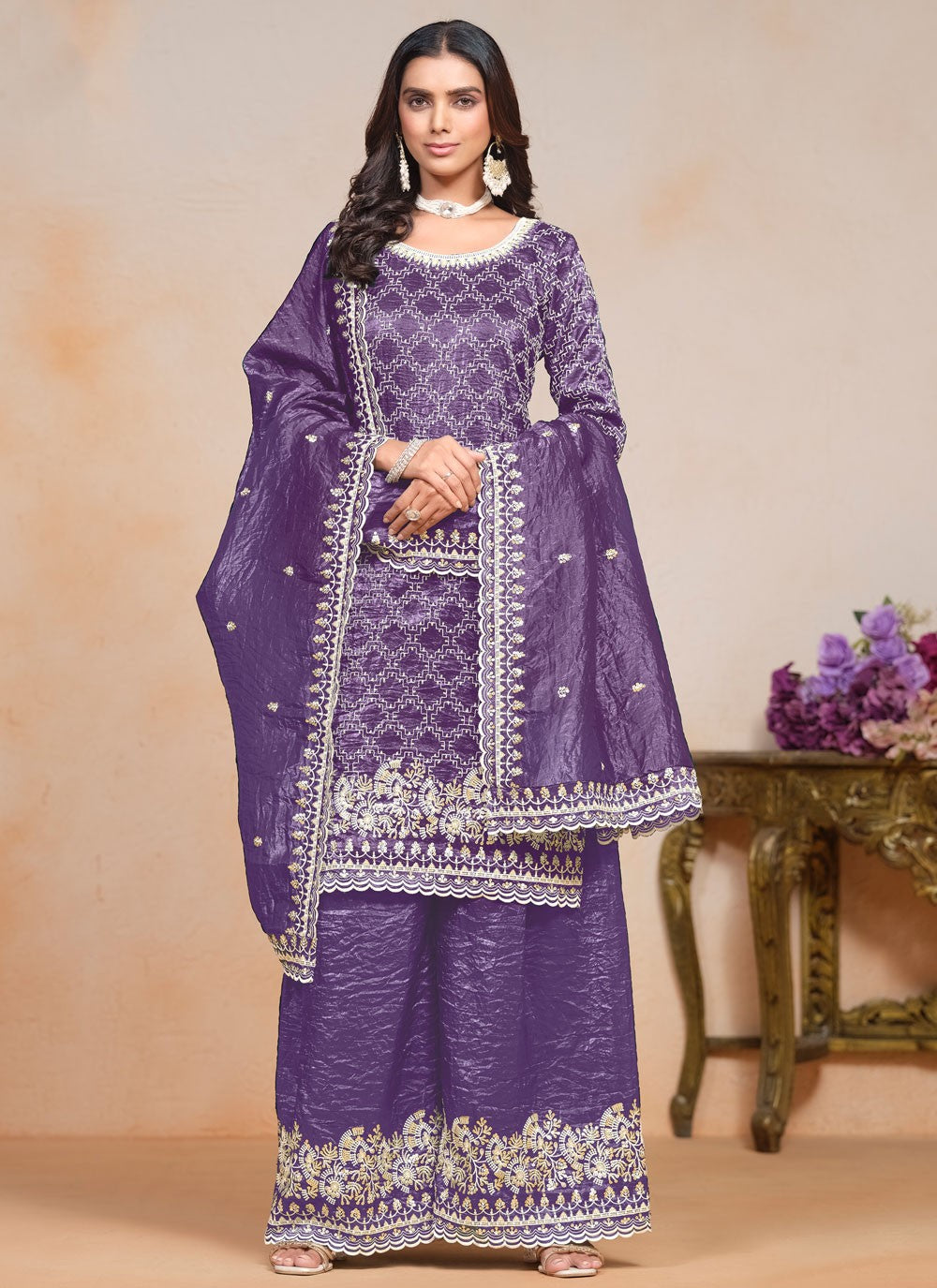 Crush Salwar Suit - T3641