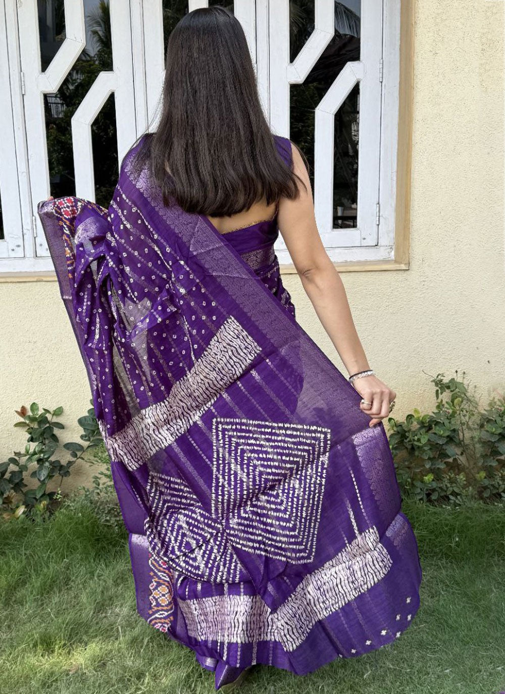 Printed, Weaving Zari Cotton Silk Saree - S12010