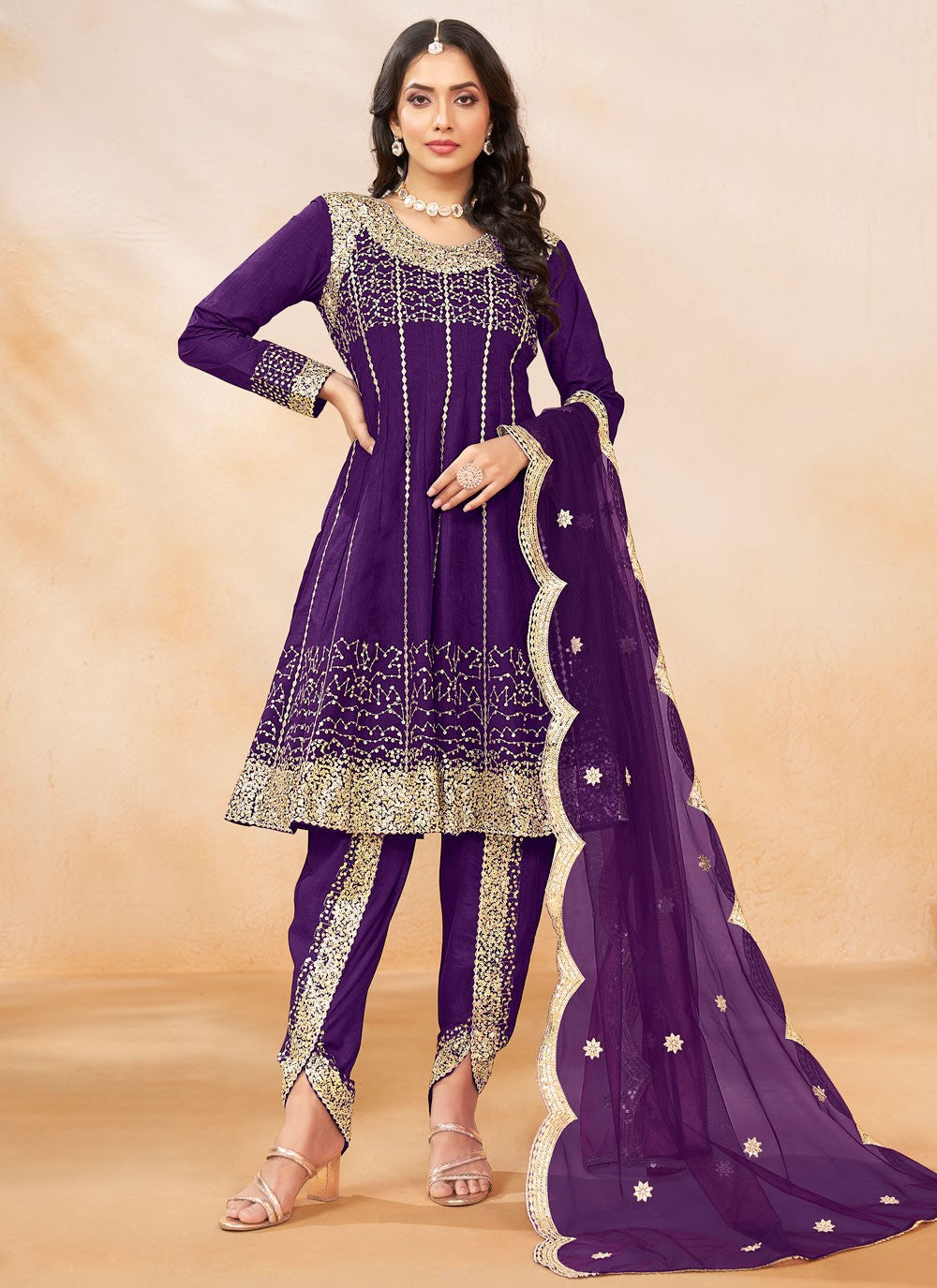 Art Silk Salwar Suit - T3487