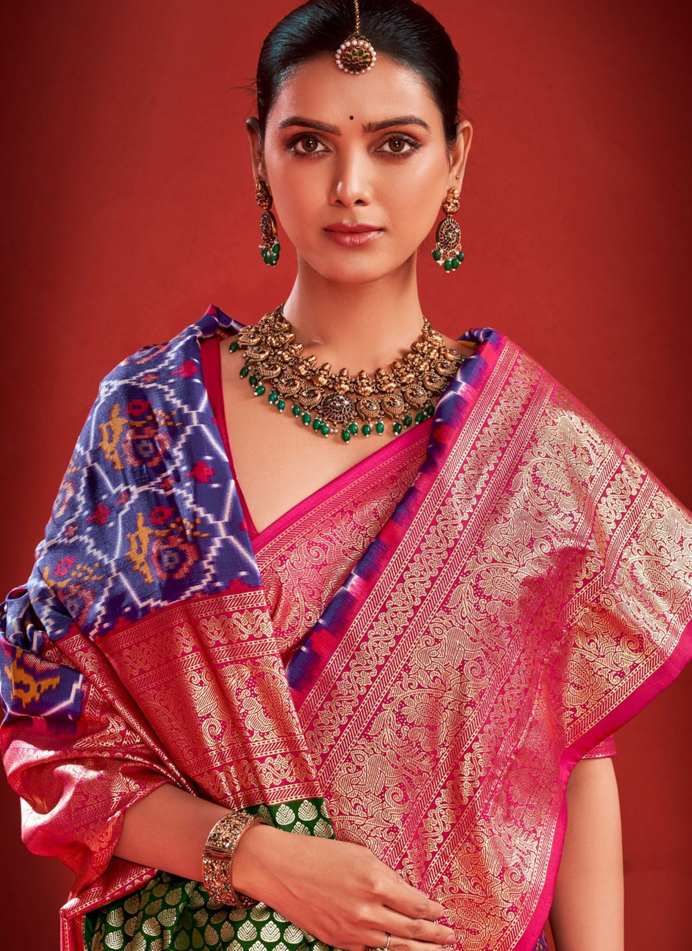 Classic Border Work Silk Saree - S9639