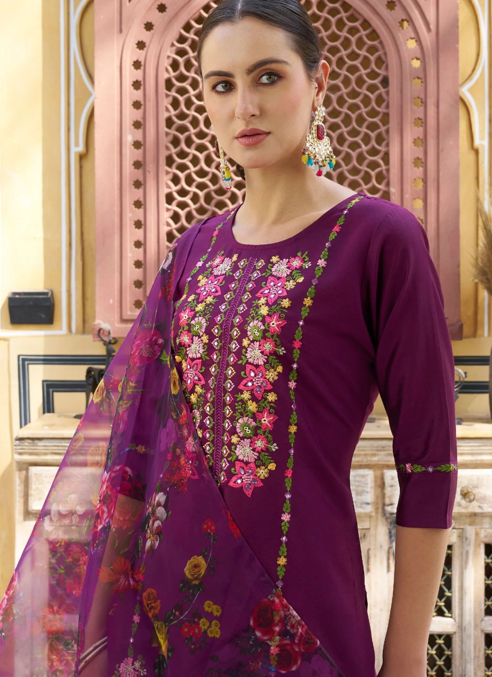 Rayon, Viscose Salwar Suit - T2791