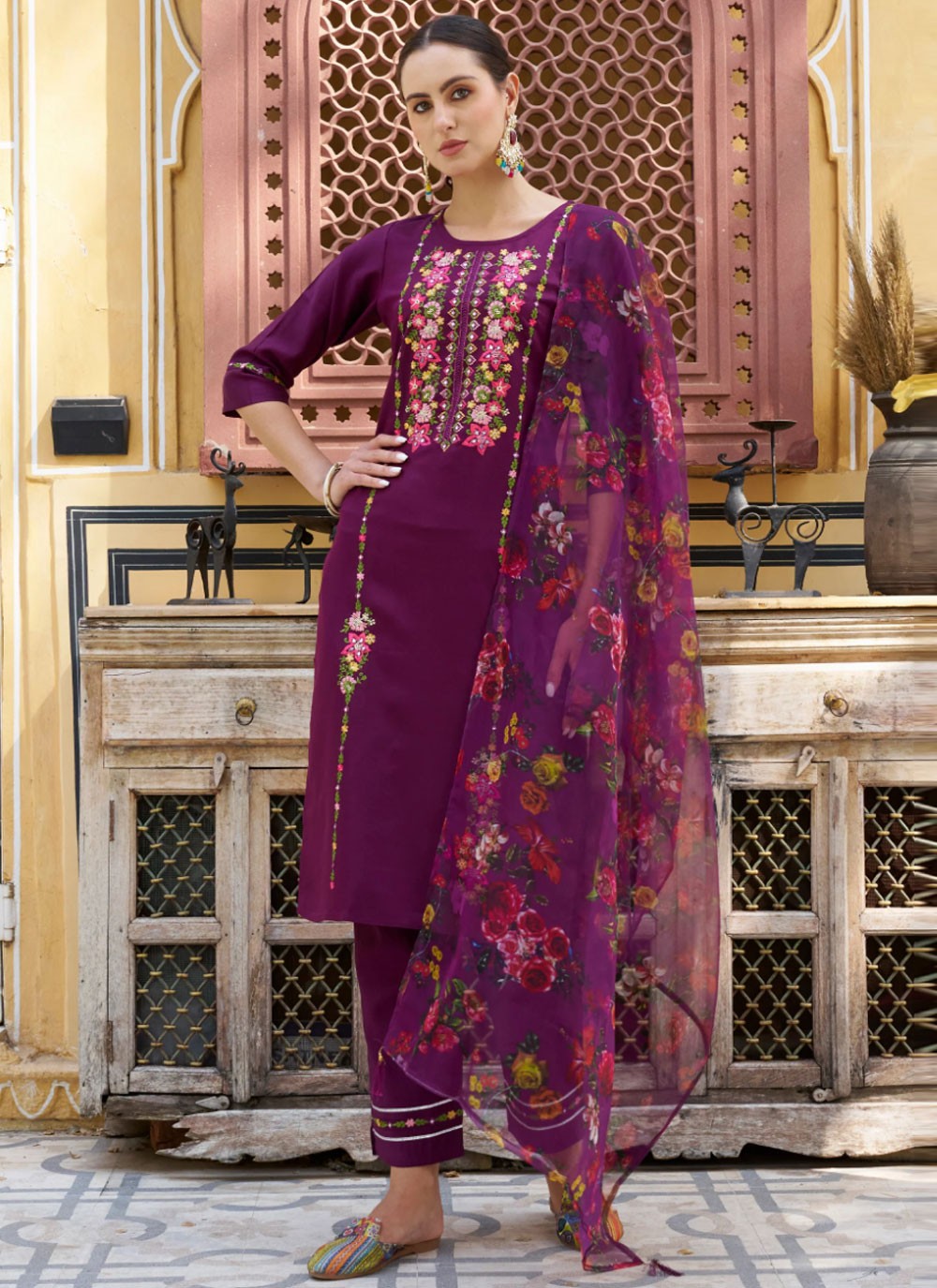 Rayon, Viscose Salwar Suit - T2791