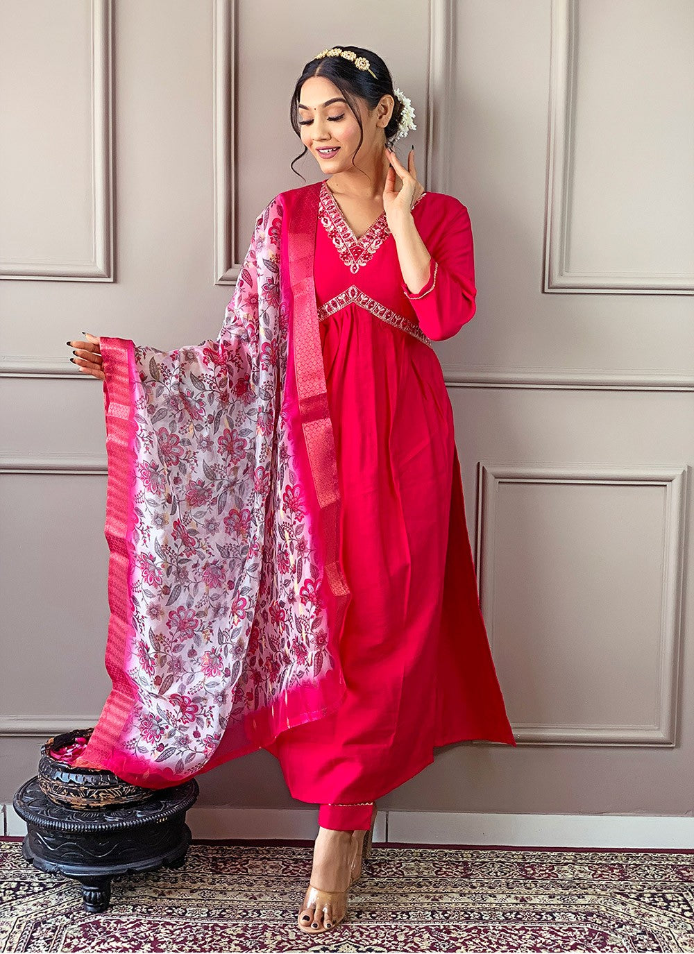 Chanderi , Viscose Salwar Suit - T3201