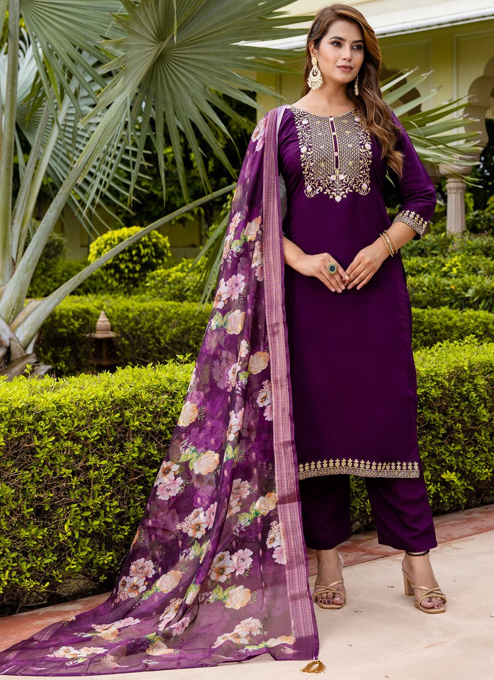 Viscose Salwar Suit - T3875