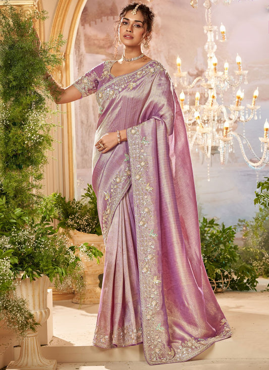 Classic Embroidered Viscose Saree - S8876