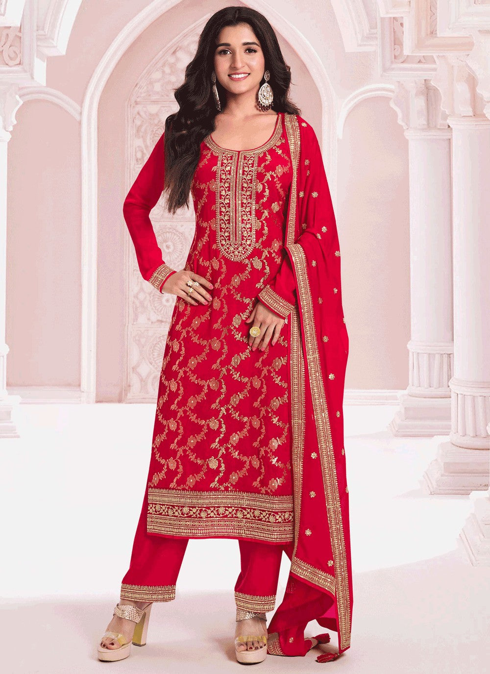 Viscose Salwar Suit - T4079