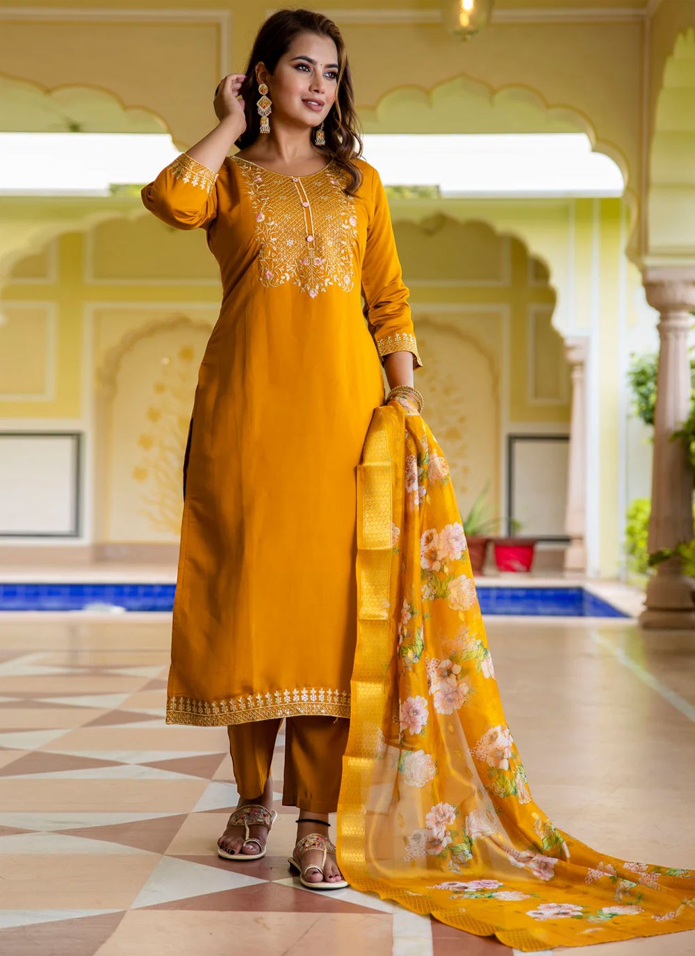 Viscose Salwar Suit - T3875