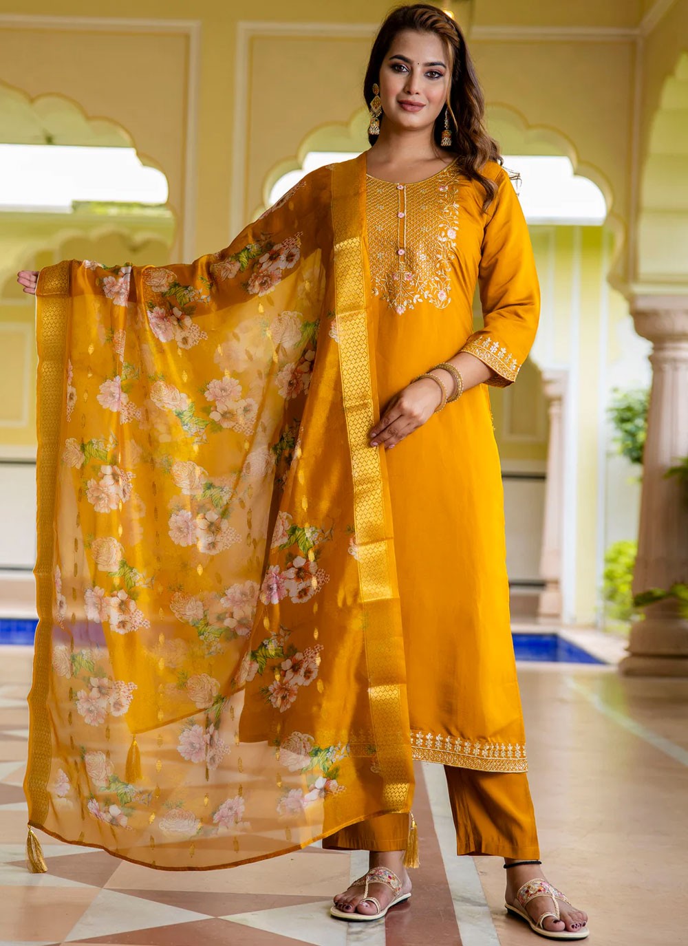 Viscose Salwar Suit - T3875