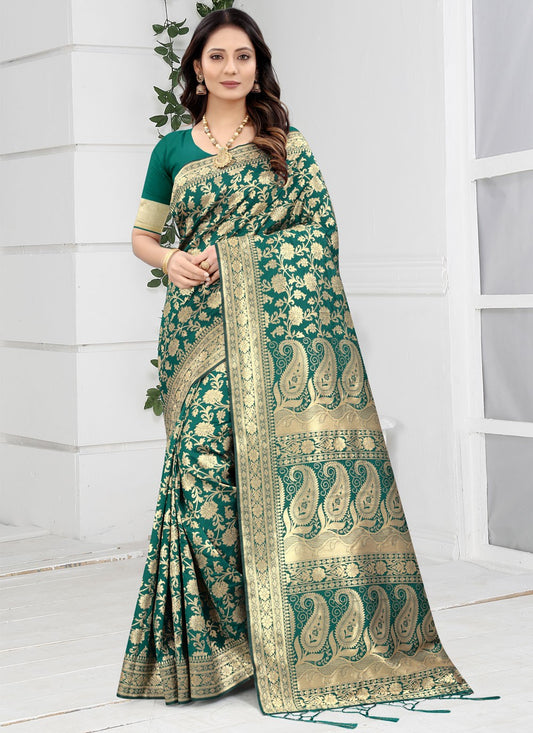 Designer Weaving Zari Banarasi Silk Saree - S1201