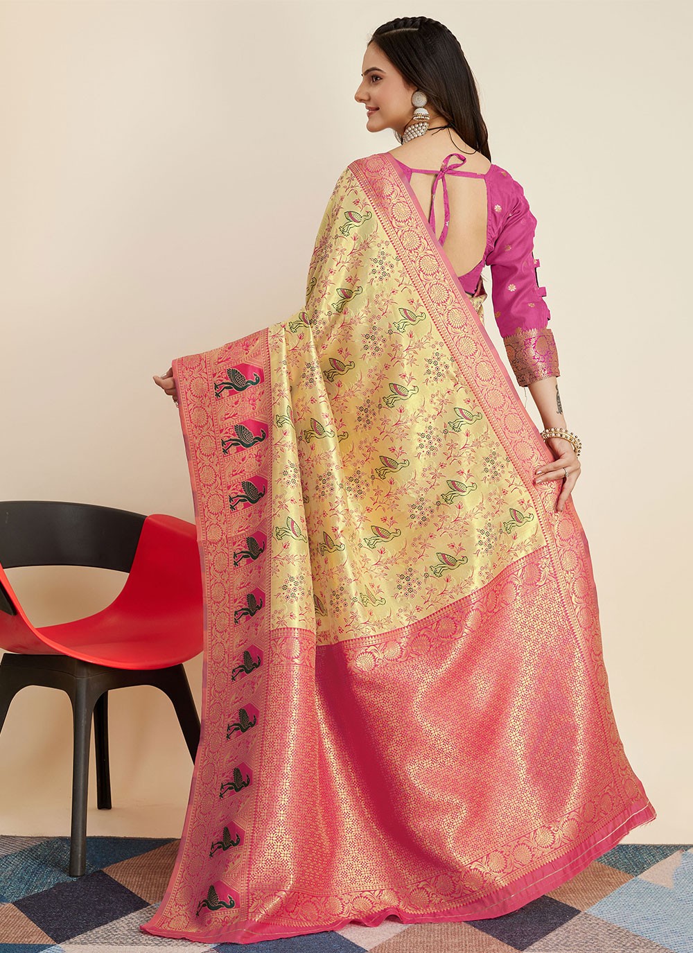 Classic Designer Banarasi Silk Saree - S5435