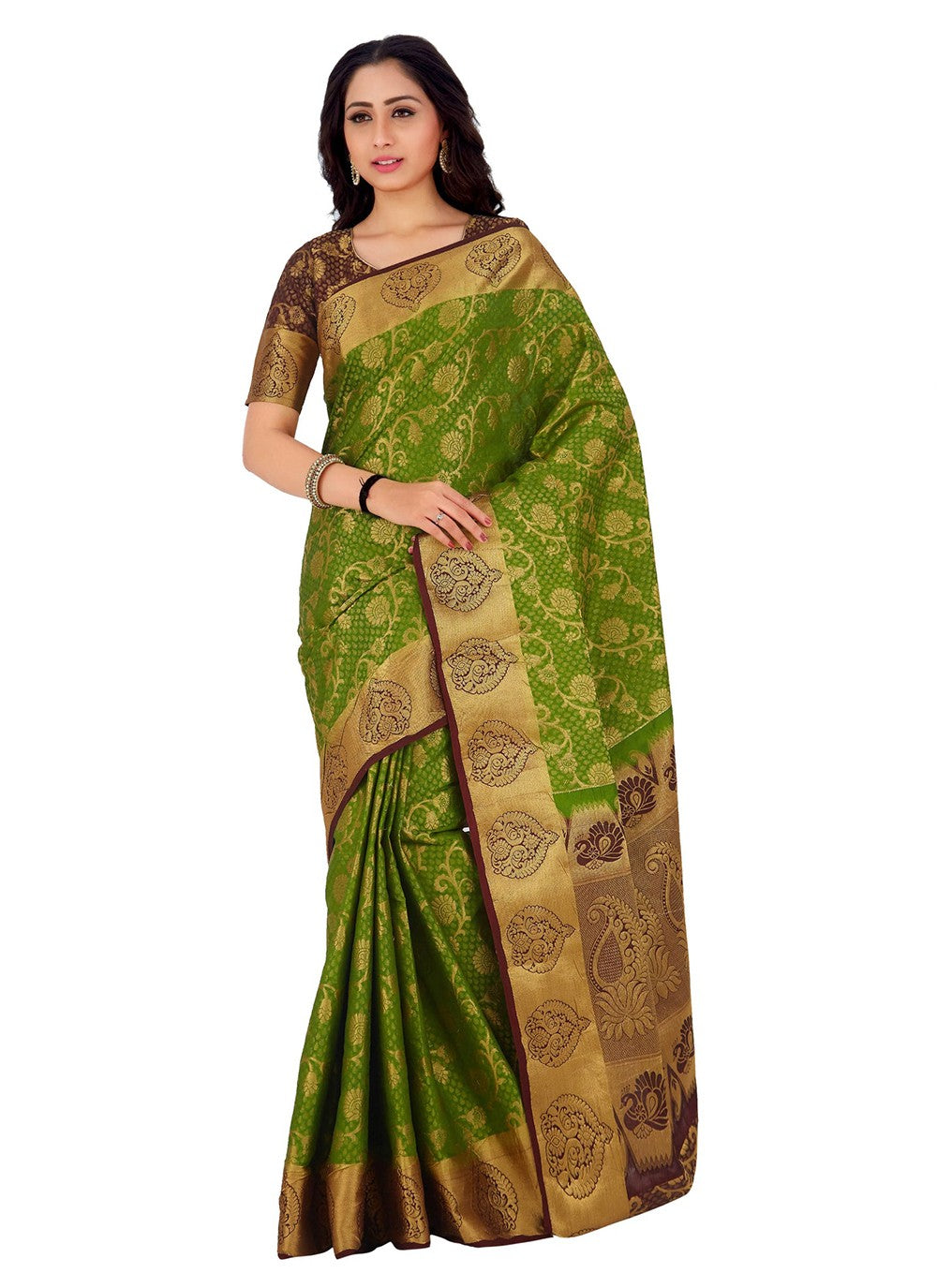 Classic Weaving Zari Kanjivaram Silk Saree - S5322