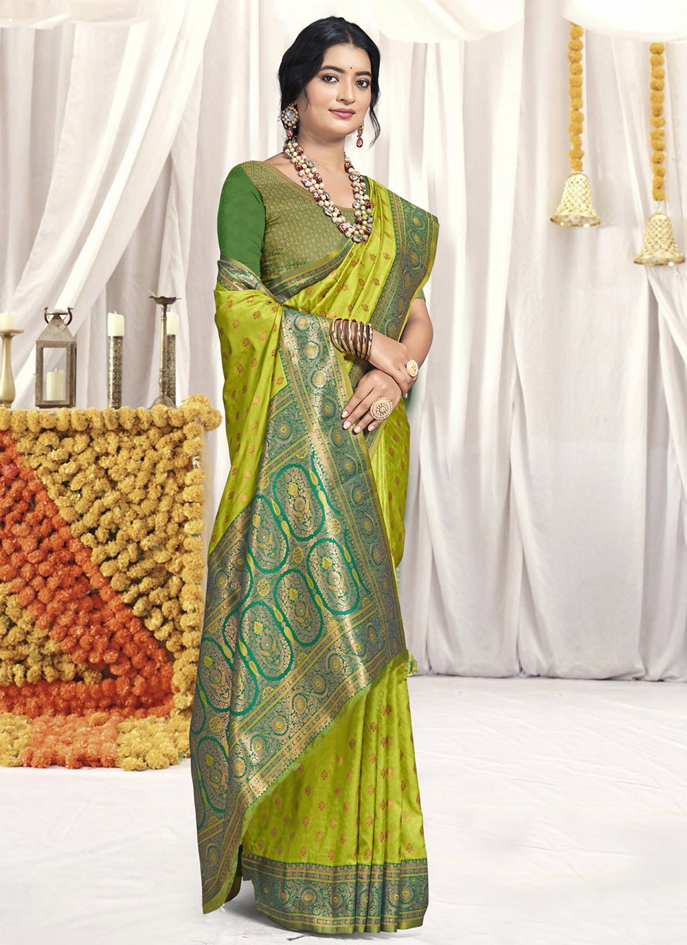 Classic Woven Silk Saree - S9070