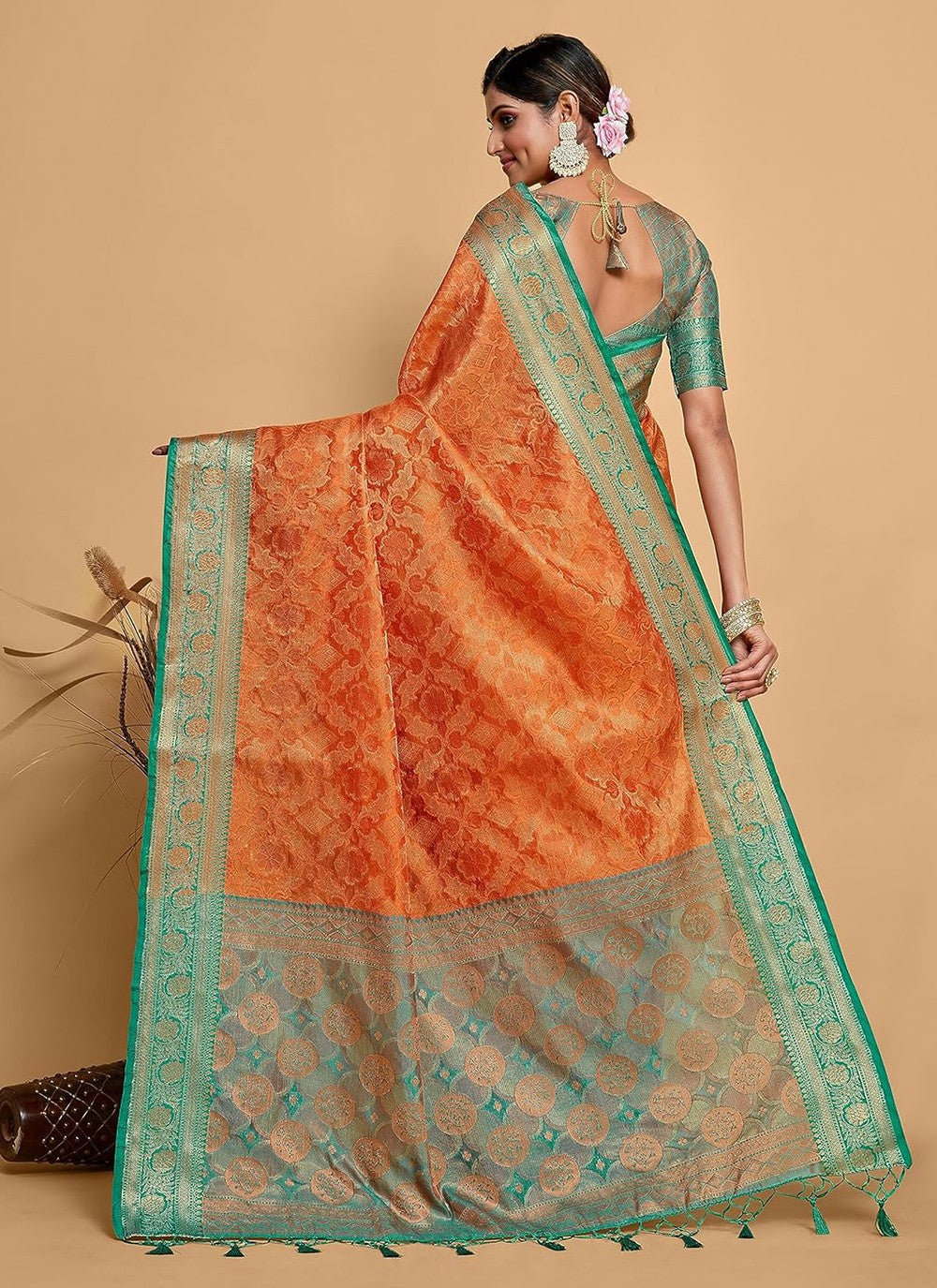 Classic Weaving Zari Kanjivaram Silk Saree - S5308